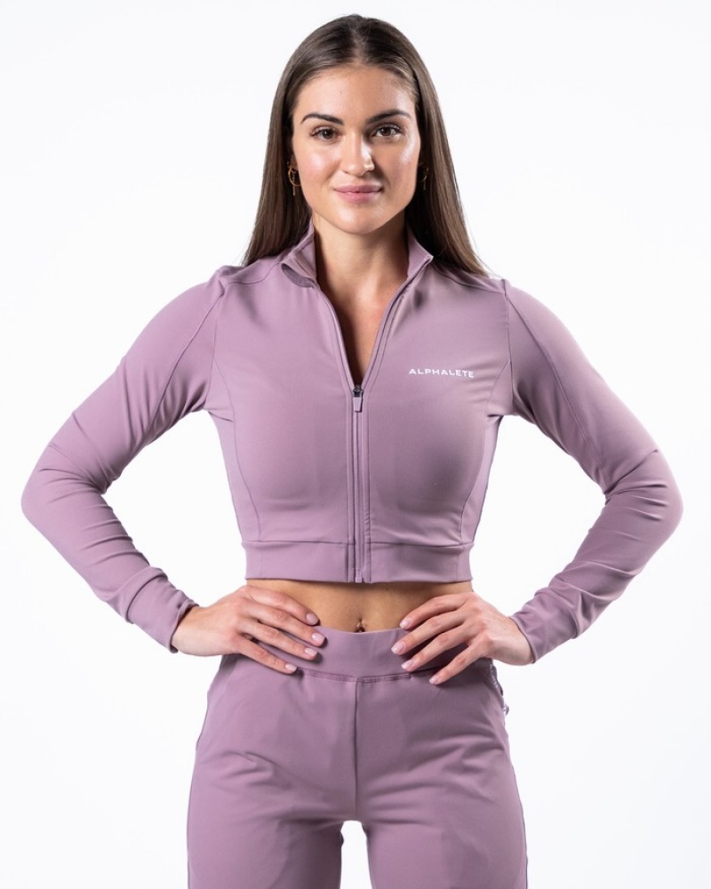 Alphalete Trace Donna Giacche Viola | 54UQVYTOH