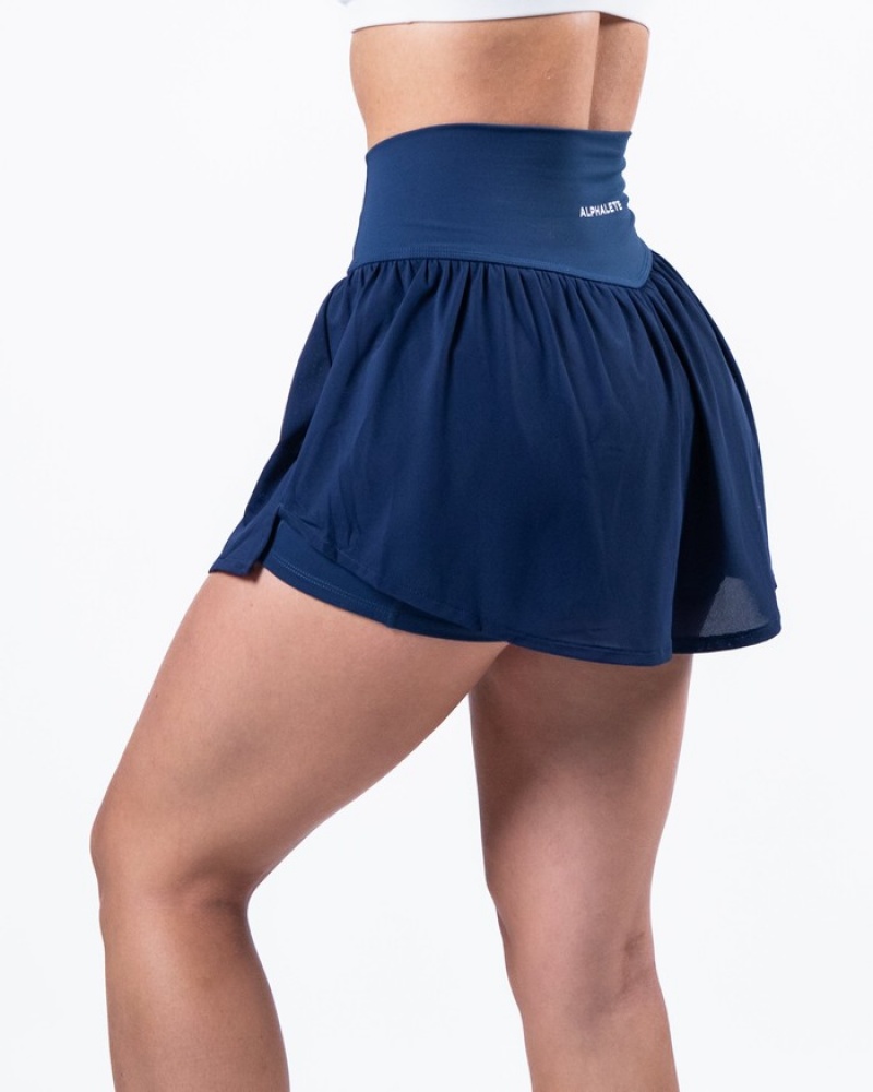 Alphalete Trace Donna Gonne Blu | 96VXUQLWJ