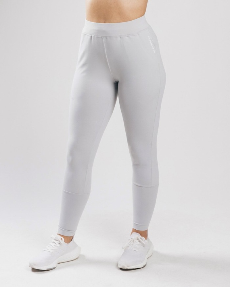 Alphalete Trace Donna Pantaloni Jogger Argento | 90JORCBWZ