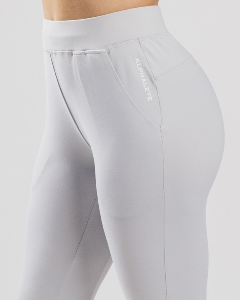 Alphalete Trace Donna Pantaloni Jogger Argento | 90JORCBWZ