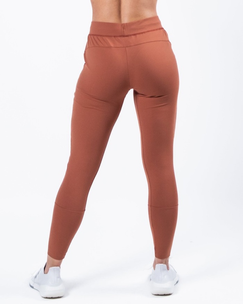 Alphalete Trace Donna Pantaloni Jogger Marroni | 49DUCHNQS