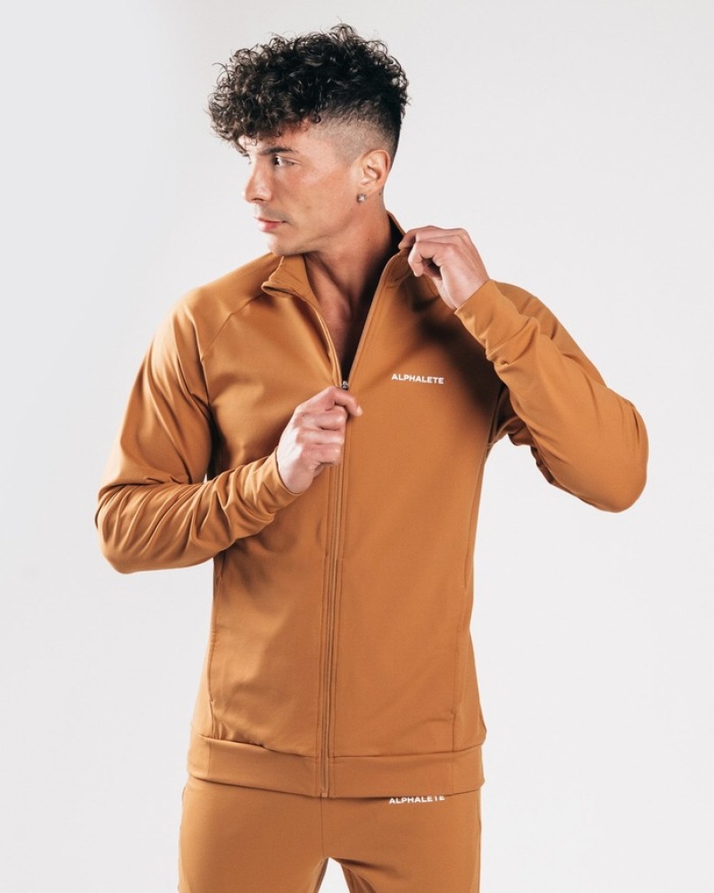 Alphalete Trace Uomo Giacche Marroni | 47CWJOTYE