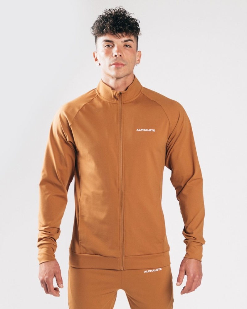 Alphalete Trace Uomo Giacche Marroni | 47CWJOTYE