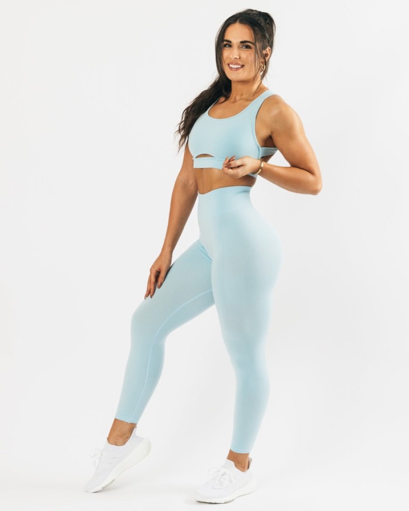 Alphalete Trinity Donna Reggiseni Blu | 52QYNJLAP
