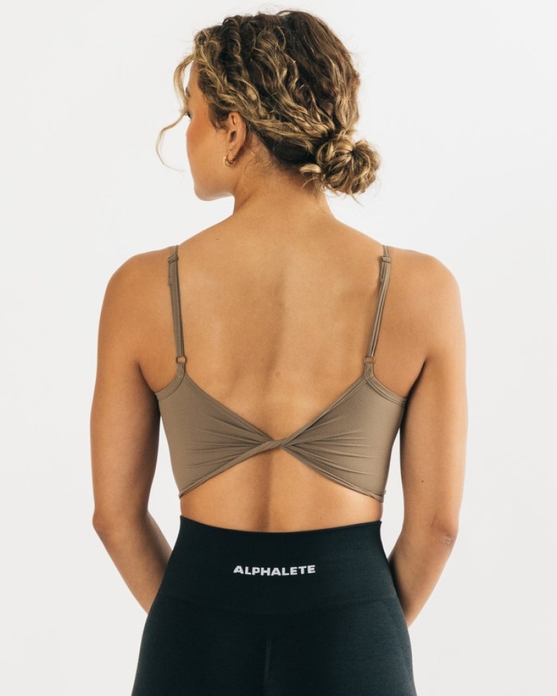 Alphalete Ultrasoft Allure Donna Canotta Verde Oliva | 24MABUXIE