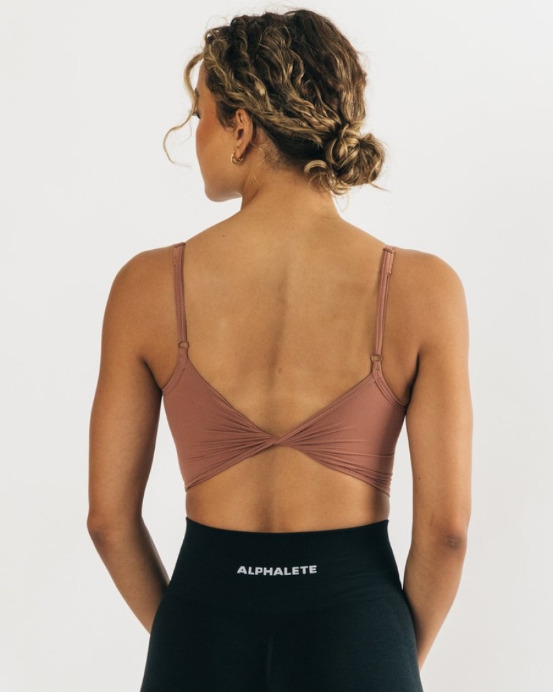 Alphalete Ultrasoft Allure Donna Canotta Rosa | 71XHMAVKO