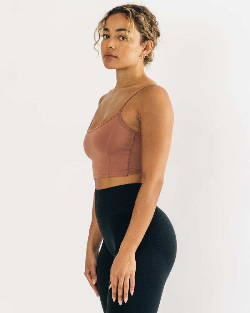 Alphalete Ultrasoft Allure Donna Canotta Rosa | 71XHMAVKO
