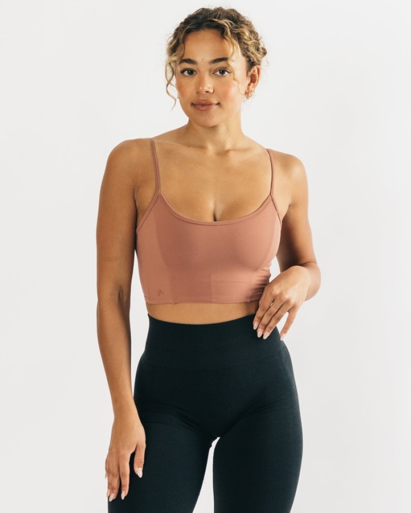 Alphalete Ultrasoft Allure Donna Canotta Rosa | 71XHMAVKO