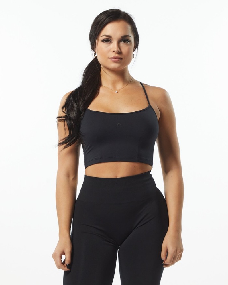 Alphalete Ultrasoft Camisole Donna Canotta Nere | 29AHNWYRM