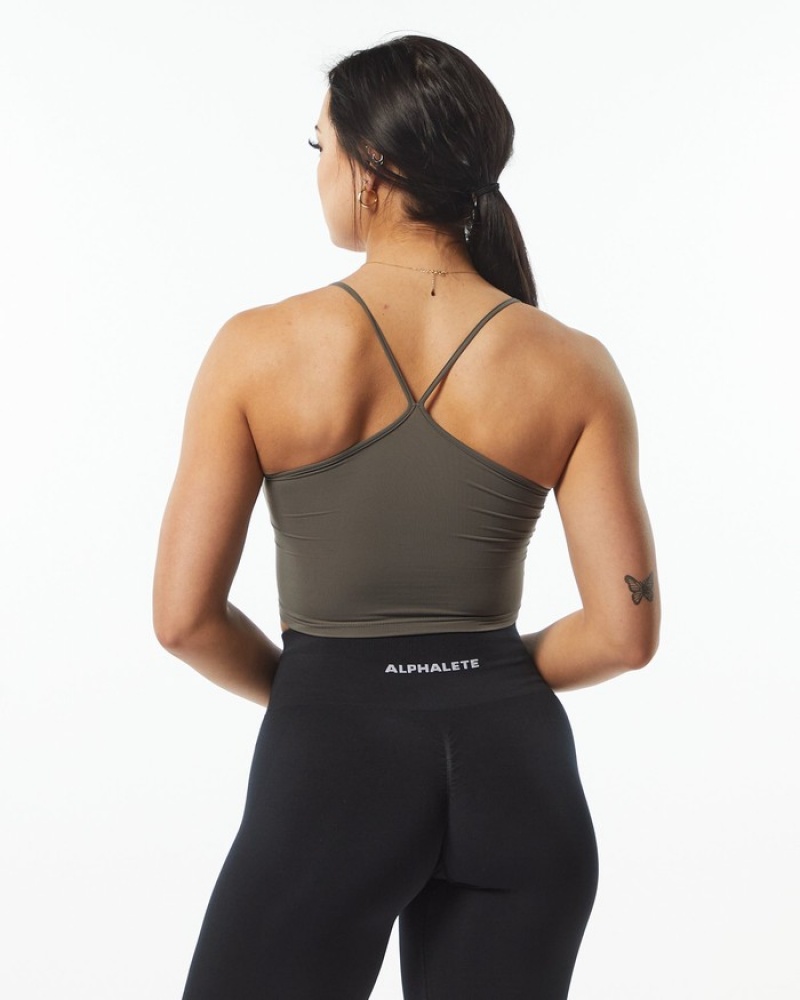 Alphalete Ultrasoft Camisole Donna Canotta Grigie | 70IBAHJGE