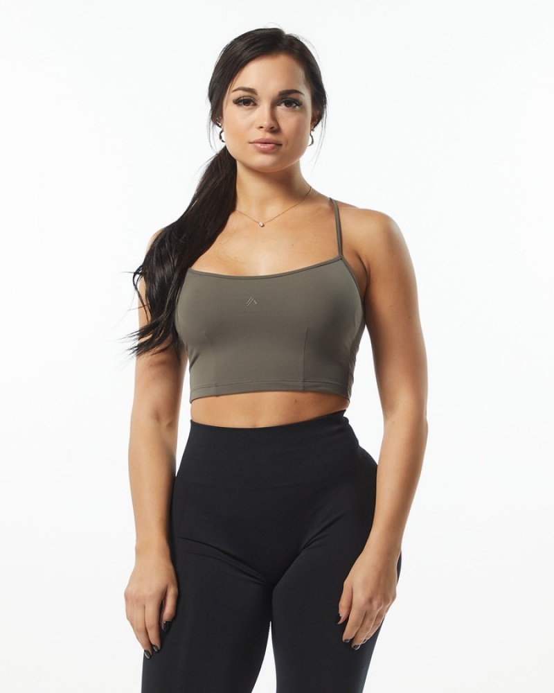 Alphalete Ultrasoft Camisole Donna Canotta Grigie | 70IBAHJGE