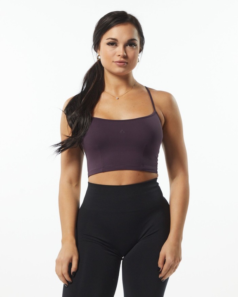 Alphalete Ultrasoft Camisole Donna Canotta Viola | 23TJHSIRV