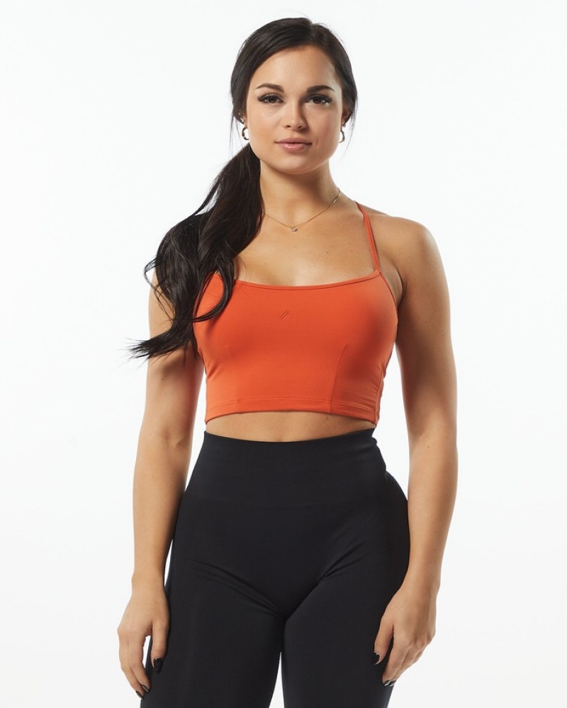 Alphalete Ultrasoft Camisole Donna Canotta Arancioni | 59LNDPIHS