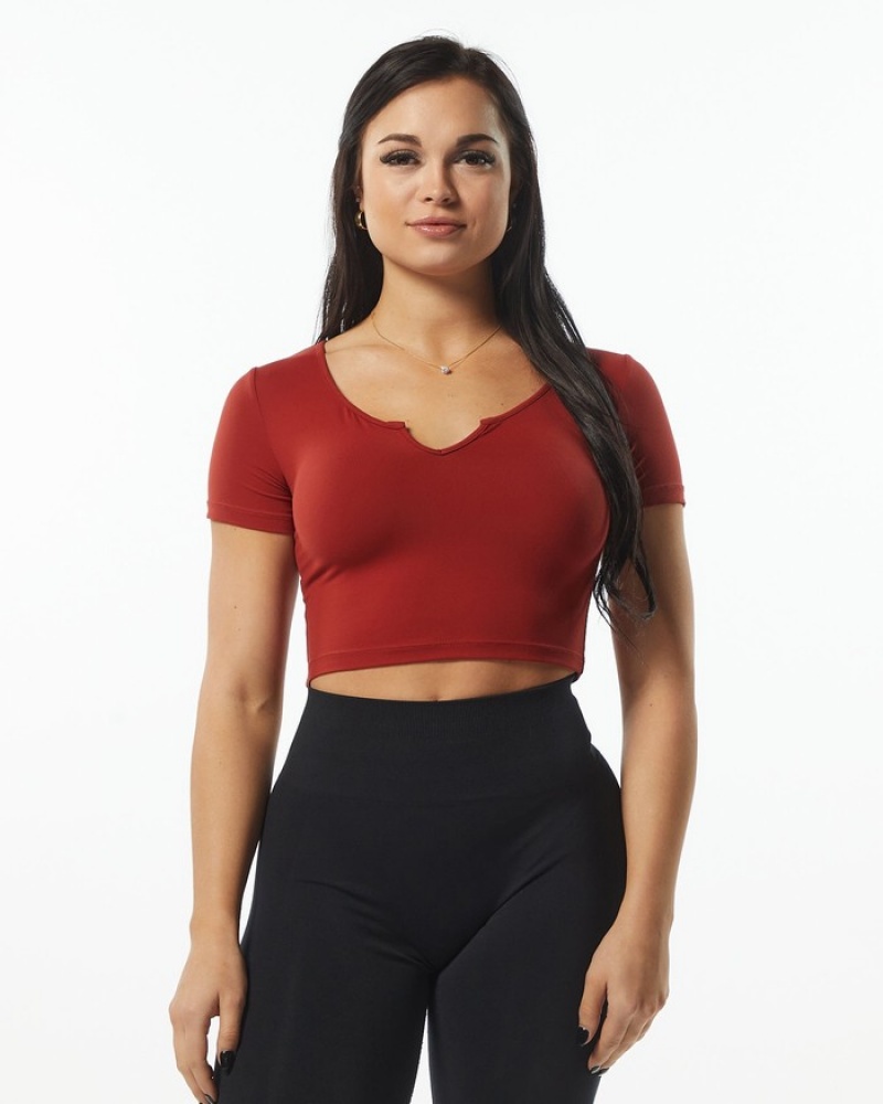 Alphalete Ultrasoft Pinnacle Donna Camicie Rosa | 30MBYRFUT