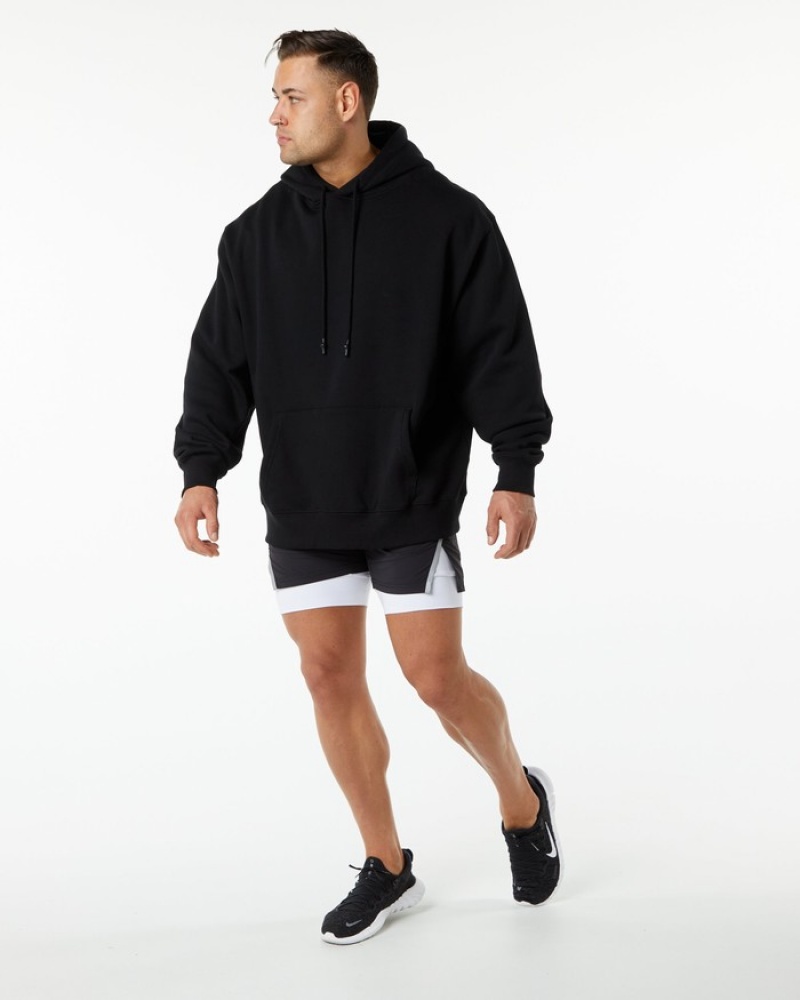 Alphalete Unity Uomo Felpa Con Cappuccio Nere | 41SJWMAFZ