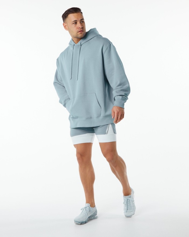 Alphalete Unity Uomo Felpa Con Cappuccio Blu | 07DMQCZPB