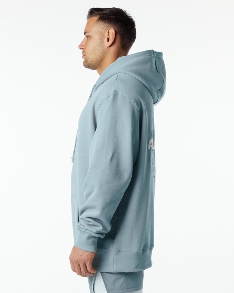 Alphalete Unity Uomo Felpa Con Cappuccio Blu | 07DMQCZPB