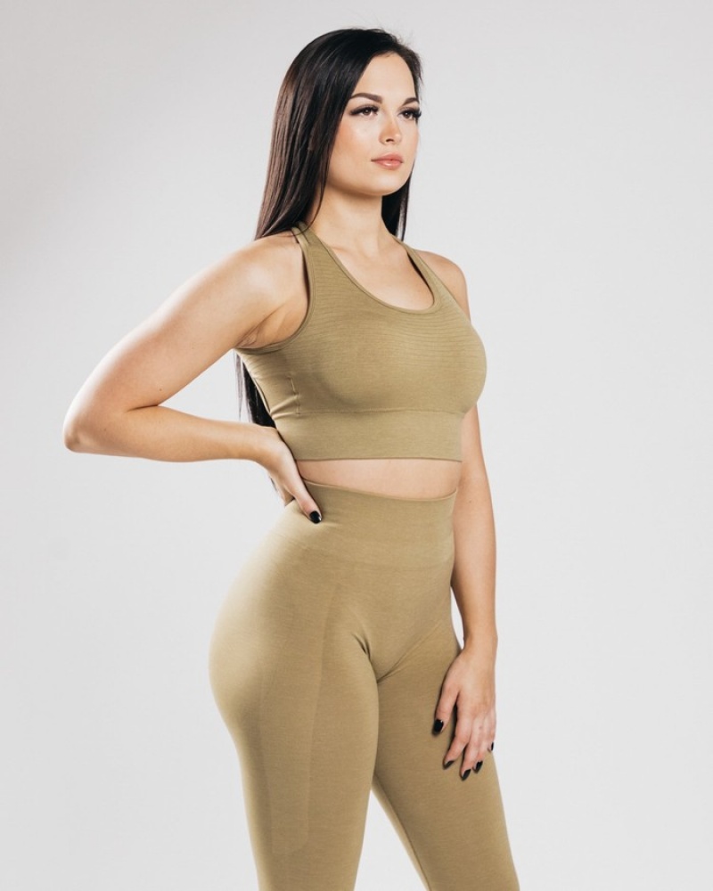 Alphalete Vault Donna Reggiseni Oro | 72GDSRBVK