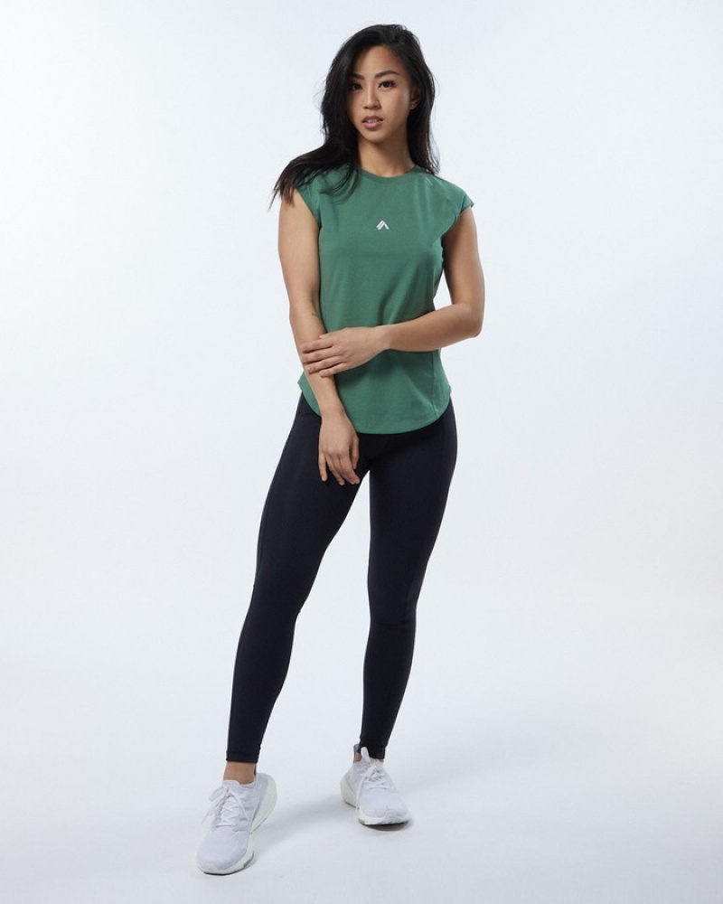 Alphalete Velocity Donna Camicie Verdi | 13YHVJLRE