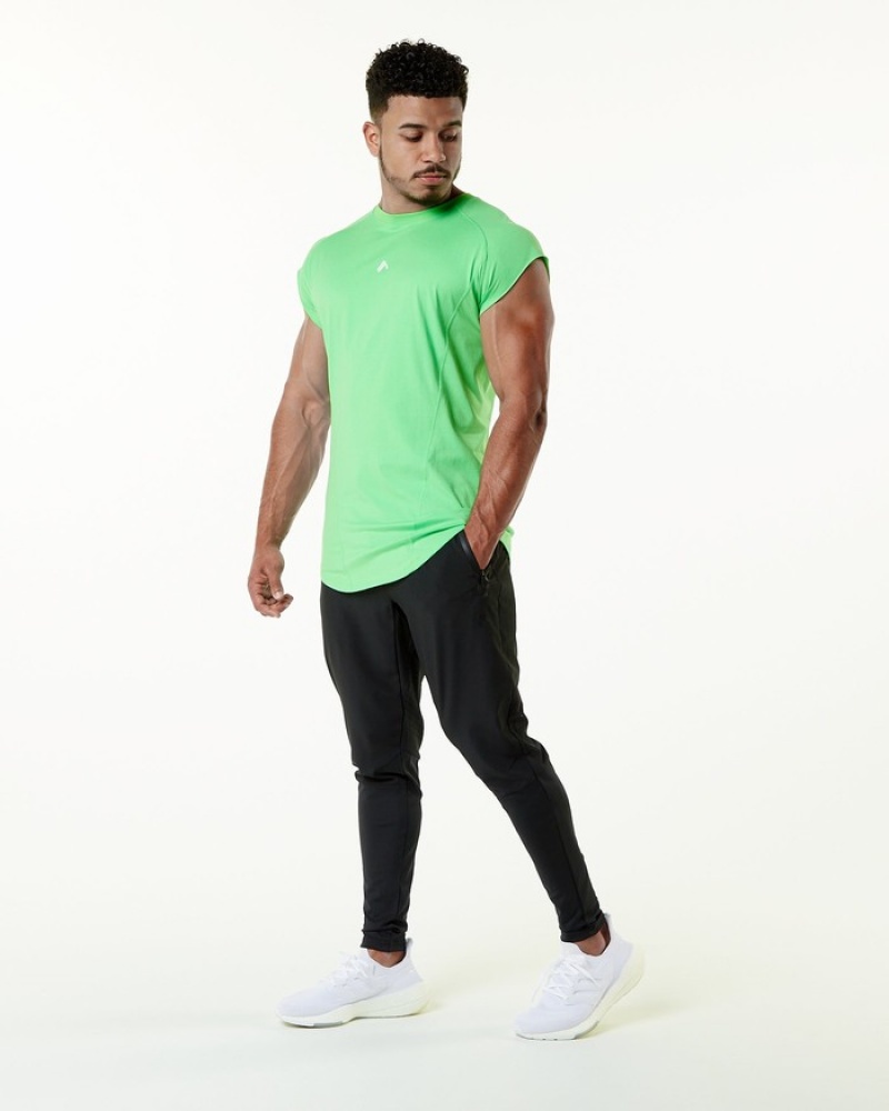 Alphalete Velocity Senza Maniche Uomo Canotta Verdi | 60CHQRYBV