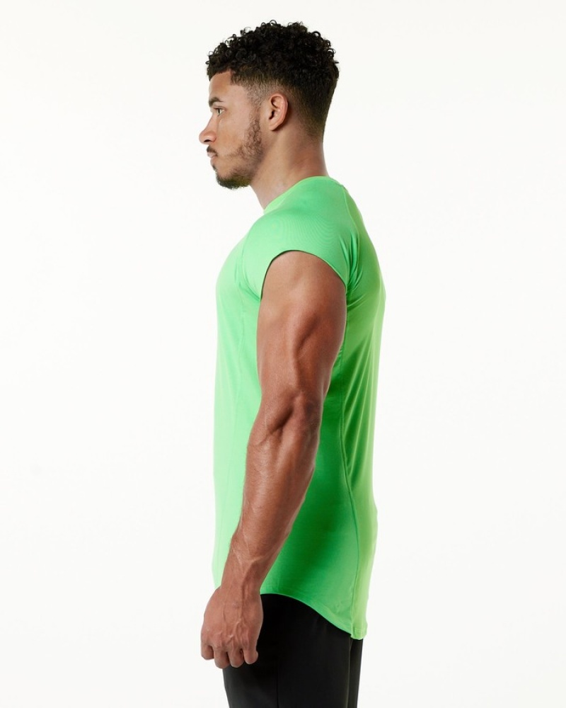 Alphalete Velocity Senza Maniche Uomo Canotta Verdi | 60CHQRYBV