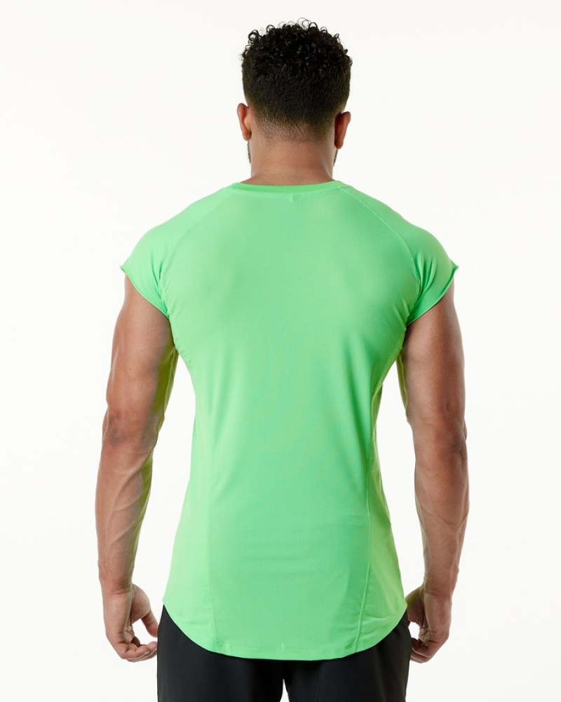 Alphalete Velocity Senza Maniche Uomo Canotta Verdi | 60CHQRYBV