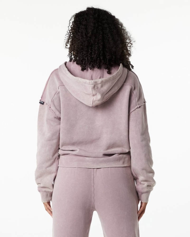Alphalete Very Terry Donna Felpa Con Cappuccio Rosa | 81EFZUGAM