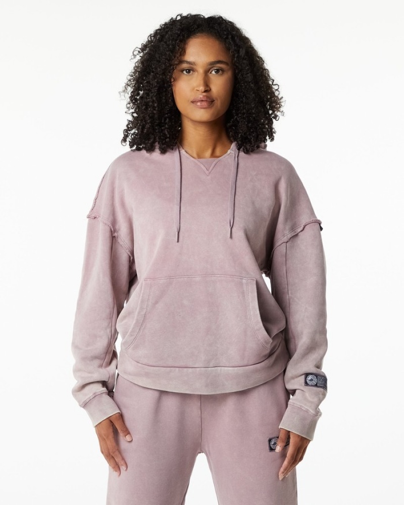 Alphalete Very Terry Donna Felpa Con Cappuccio Rosa | 81EFZUGAM