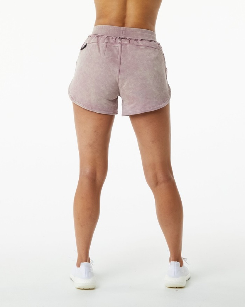 Alphalete Very Terry Donna Pantaloncini Rosa | 03ZKFJACR