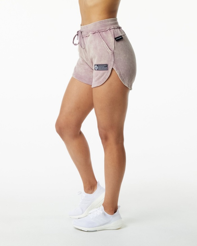 Alphalete Very Terry Donna Pantaloncini Rosa | 03ZKFJACR