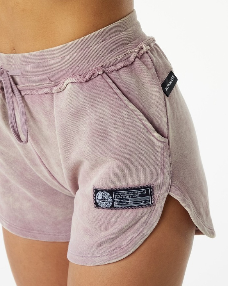 Alphalete Very Terry Donna Pantaloncini Rosa | 03ZKFJACR