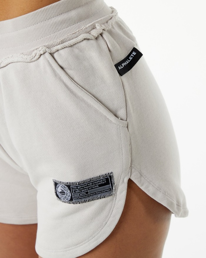 Alphalete Very Terry Donna Pantaloncini Bianche | 83CKOYUFX