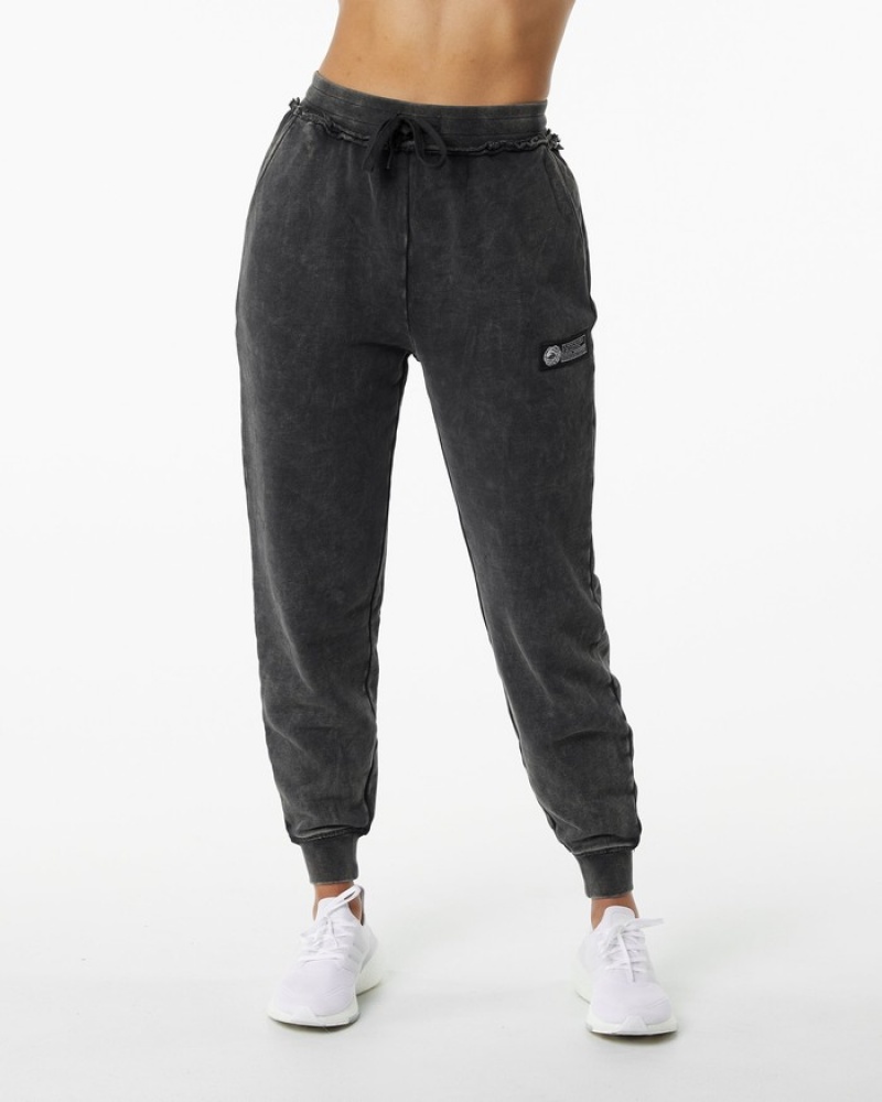 Alphalete Very Terry Donna Pantaloni Jogger Nere | 51OHKCGDZ