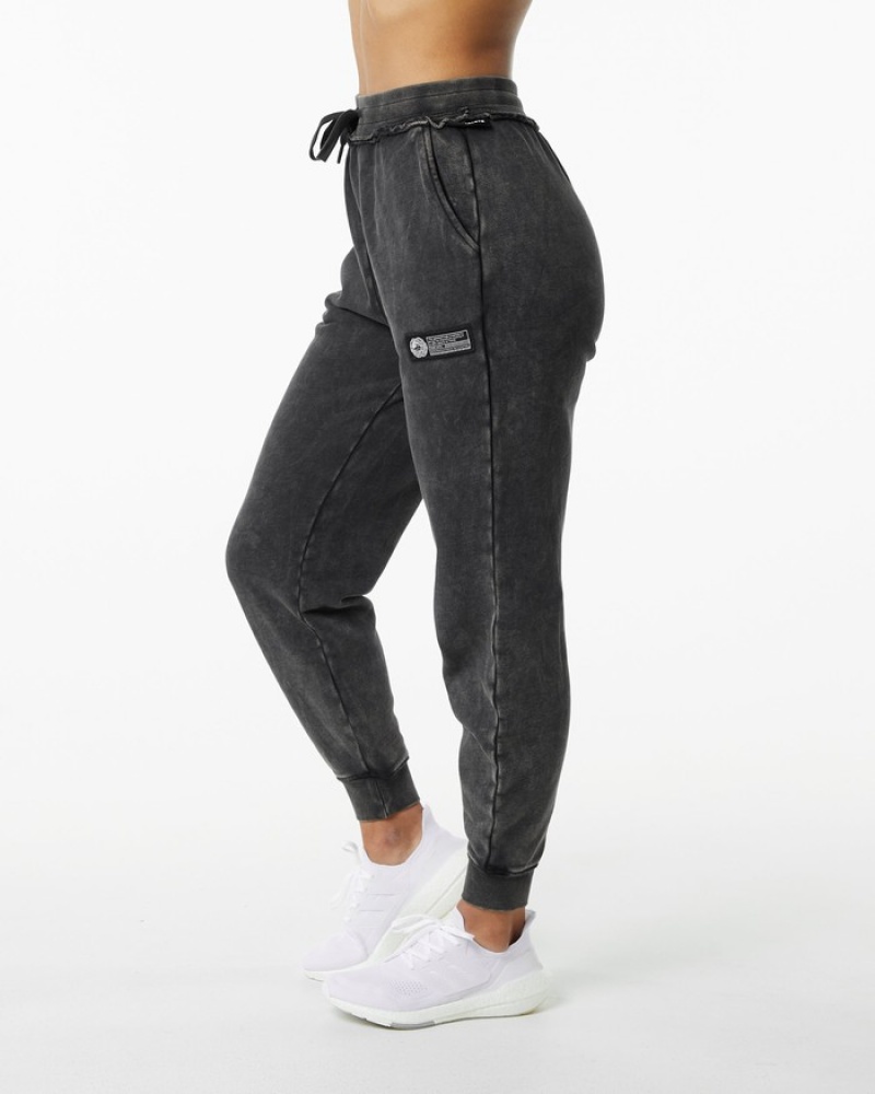 Alphalete Very Terry Donna Pantaloni Jogger Nere | 51OHKCGDZ