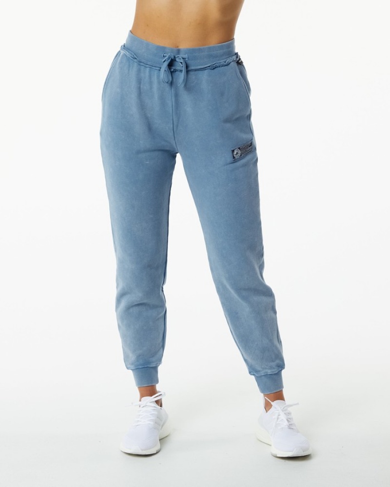 Alphalete Very Terry Donna Pantaloni Jogger Blu | 90GSIUBHC