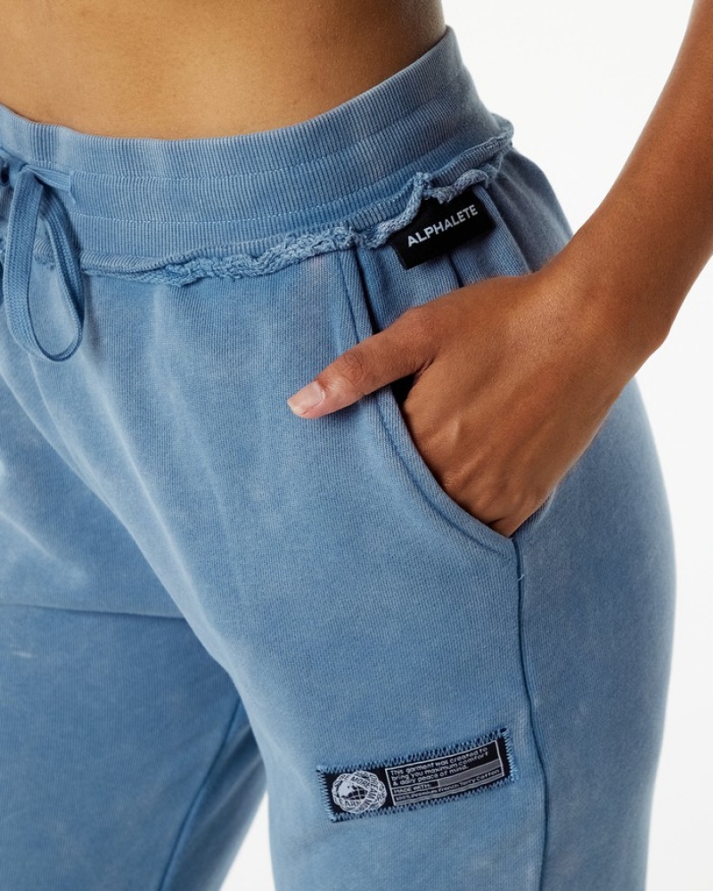 Alphalete Very Terry Donna Pantaloni Jogger Blu | 90GSIUBHC