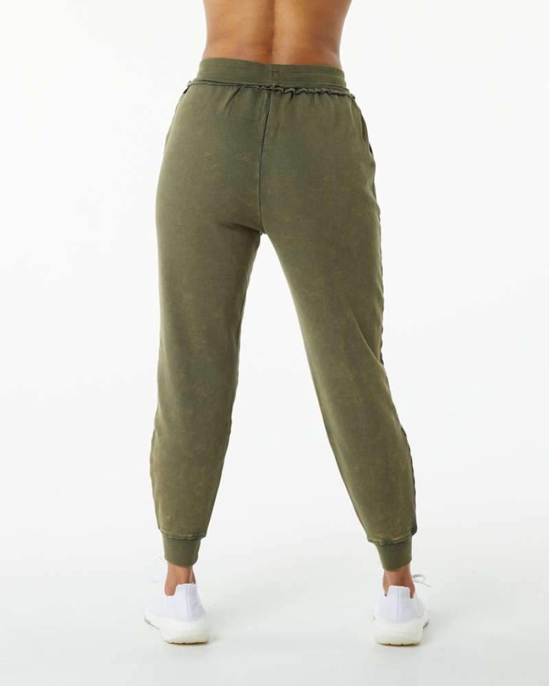 Alphalete Very Terry Donna Pantaloni Jogger Verdi | 81ZPXYOGA