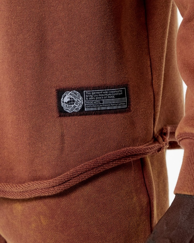 Alphalete Very Terry Pullover Uomo Felpa Khaki | 09PDQGKMI