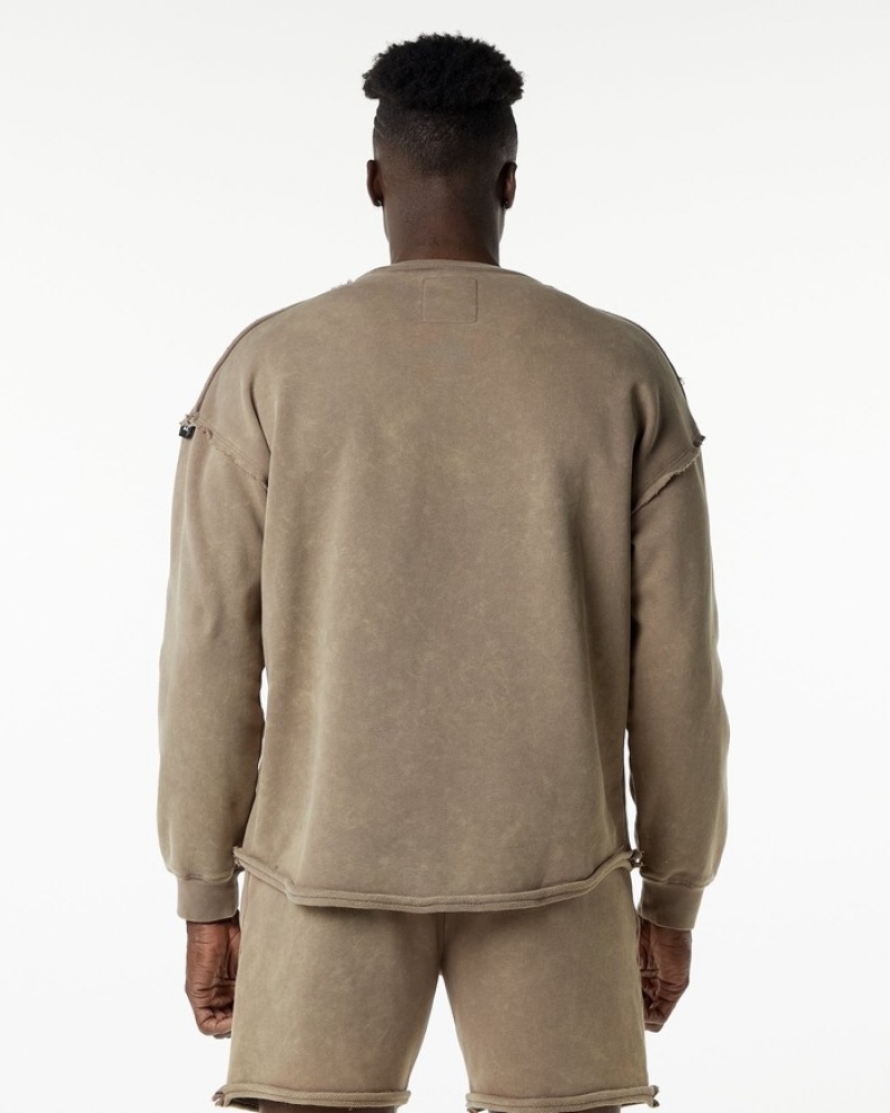 Alphalete Very Terry Pullover Uomo Felpa Grigie | 64SEAPCHM