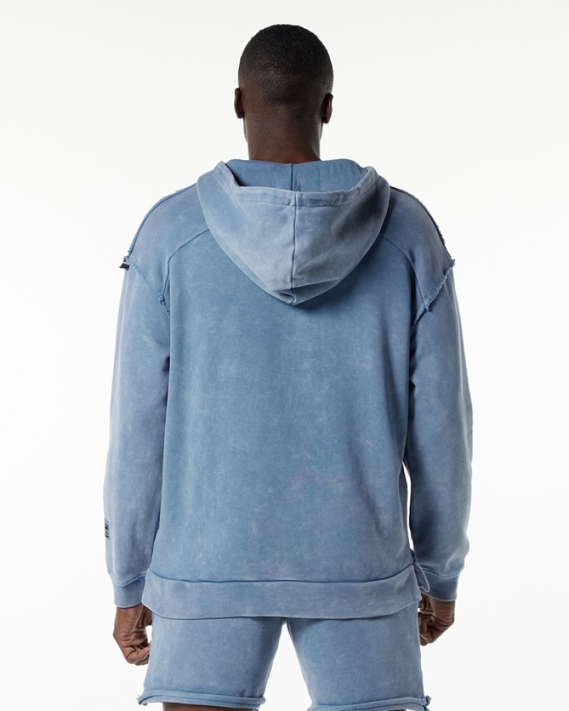 Alphalete Very Terry Uomo Felpa Con Cappuccio Blu | 58NRGXITB