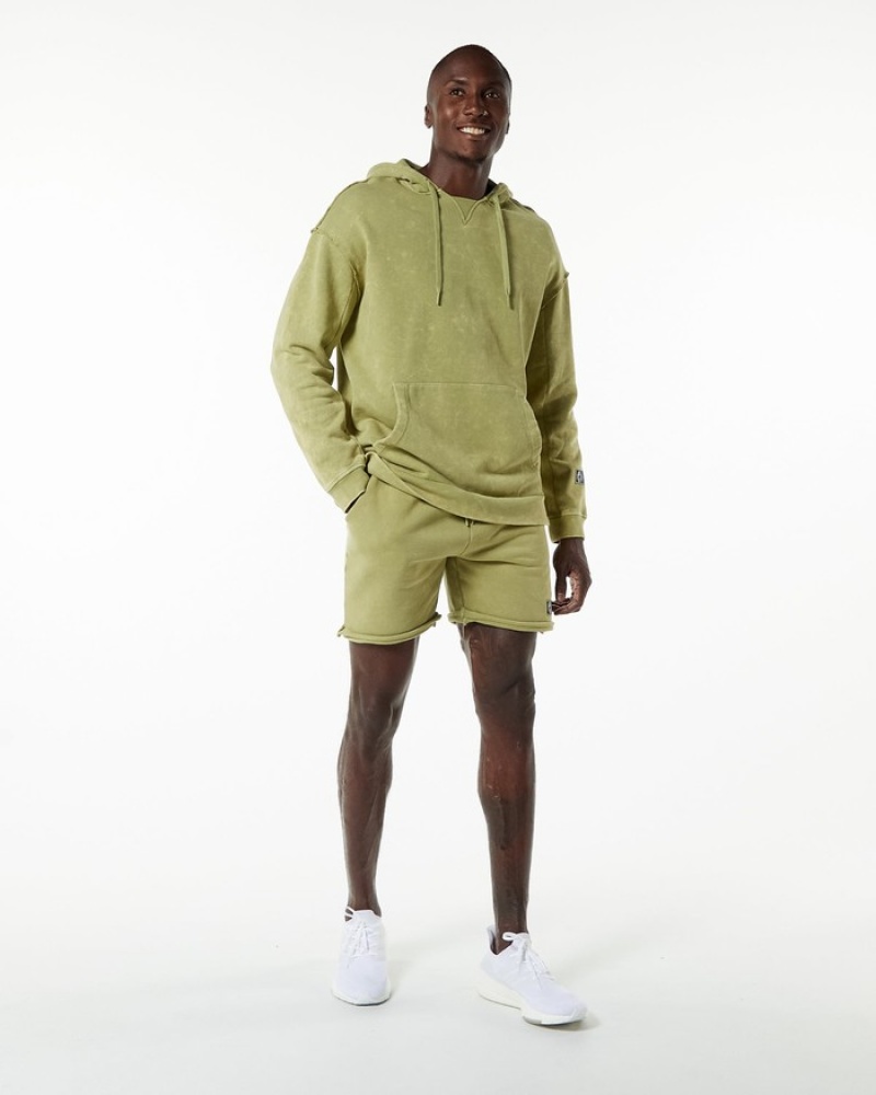 Alphalete Very Terry Uomo Felpa Con Cappuccio Verdi | 56IWXVZOP