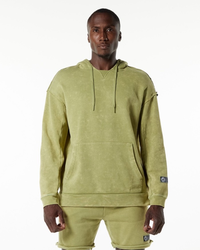 Alphalete Very Terry Uomo Felpa Con Cappuccio Verdi | 56IWXVZOP