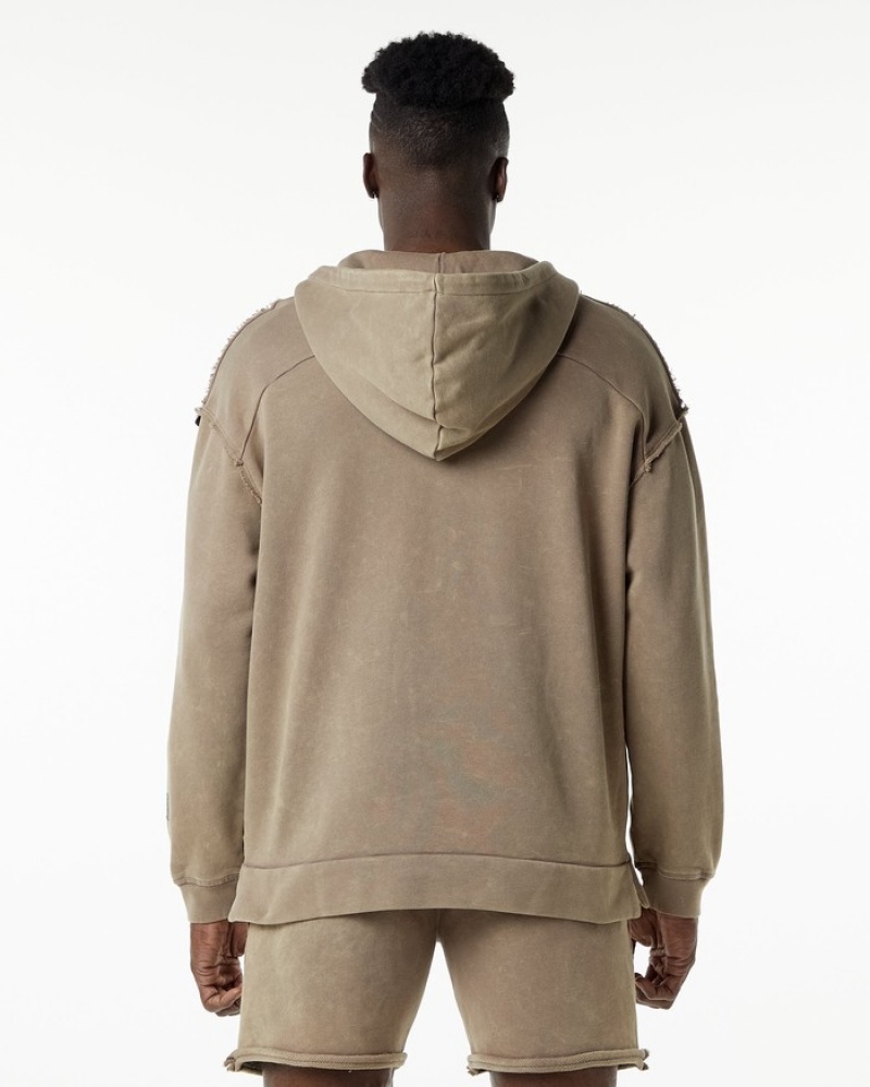 Alphalete Very Terry Uomo Felpa Con Cappuccio Grigie | 94AJHSWGF