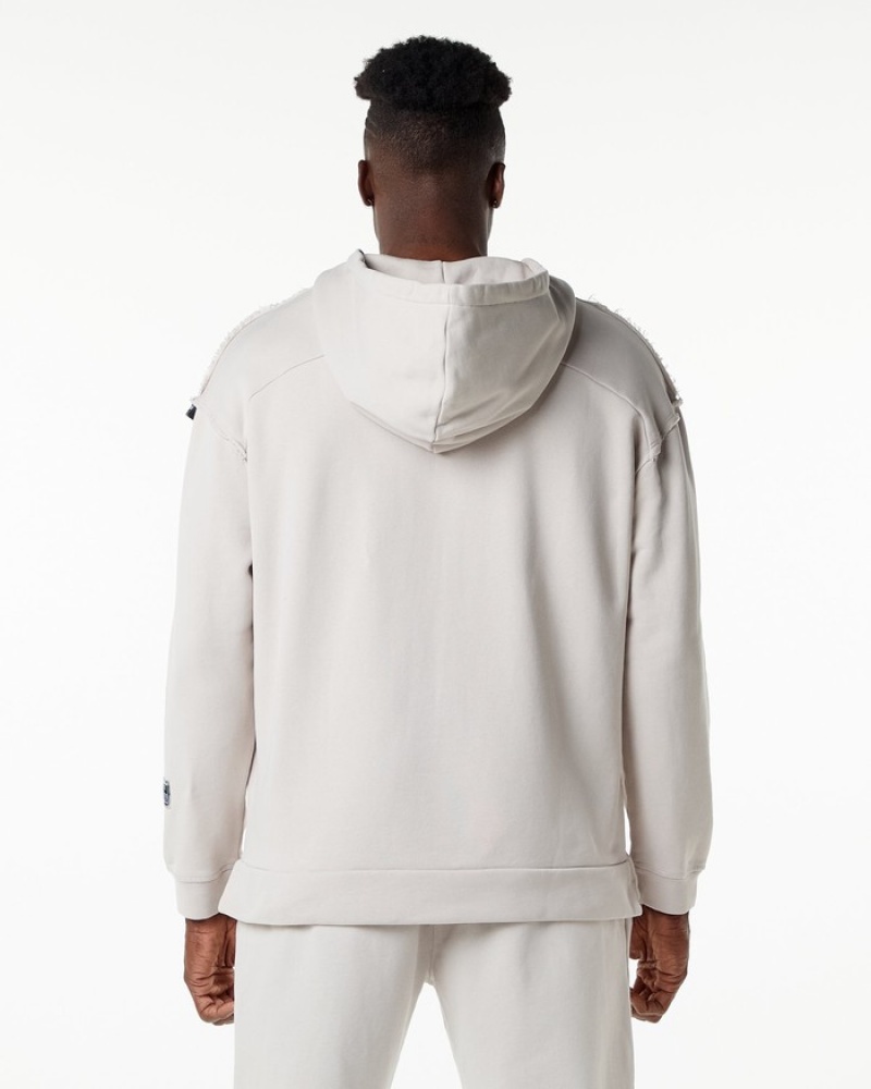Alphalete Very Terry Uomo Felpa Con Cappuccio Bianche | 75NMPOJRE