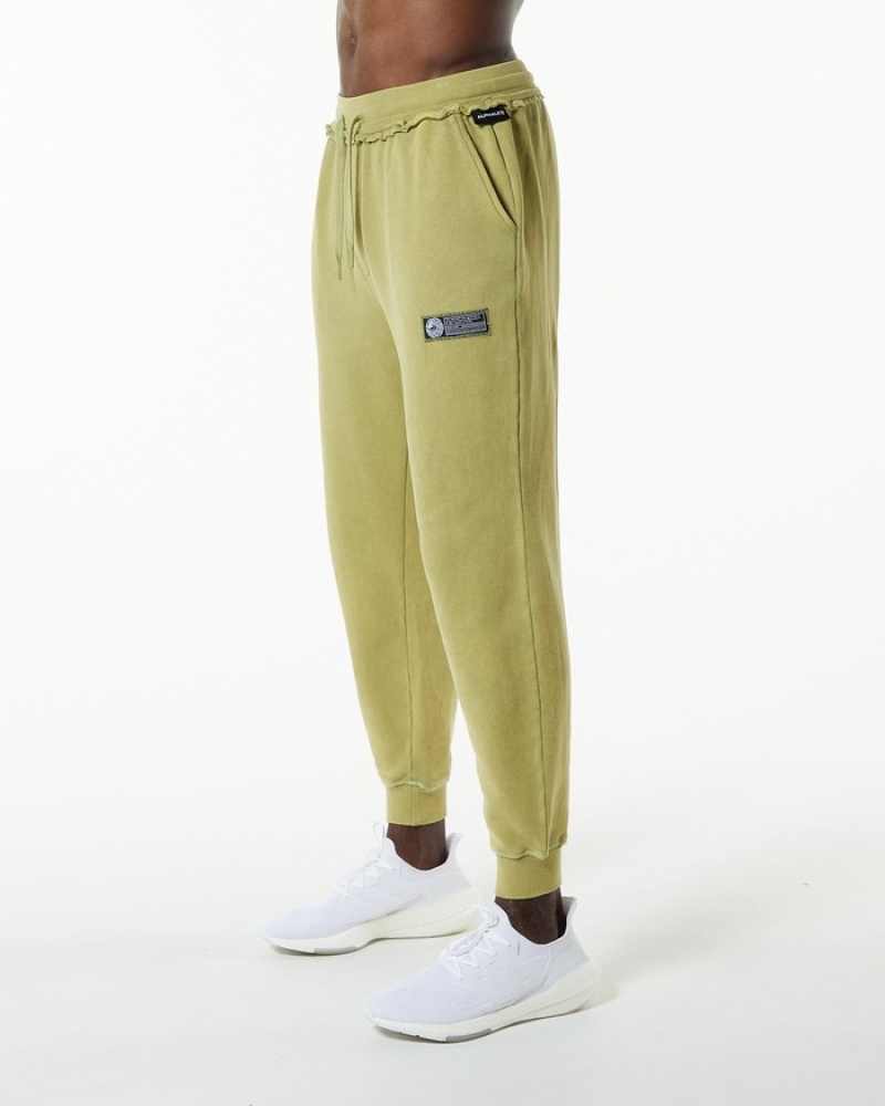 Alphalete Very Terry Uomo Pantaloni Jogger Verdi | 86SVITQFO