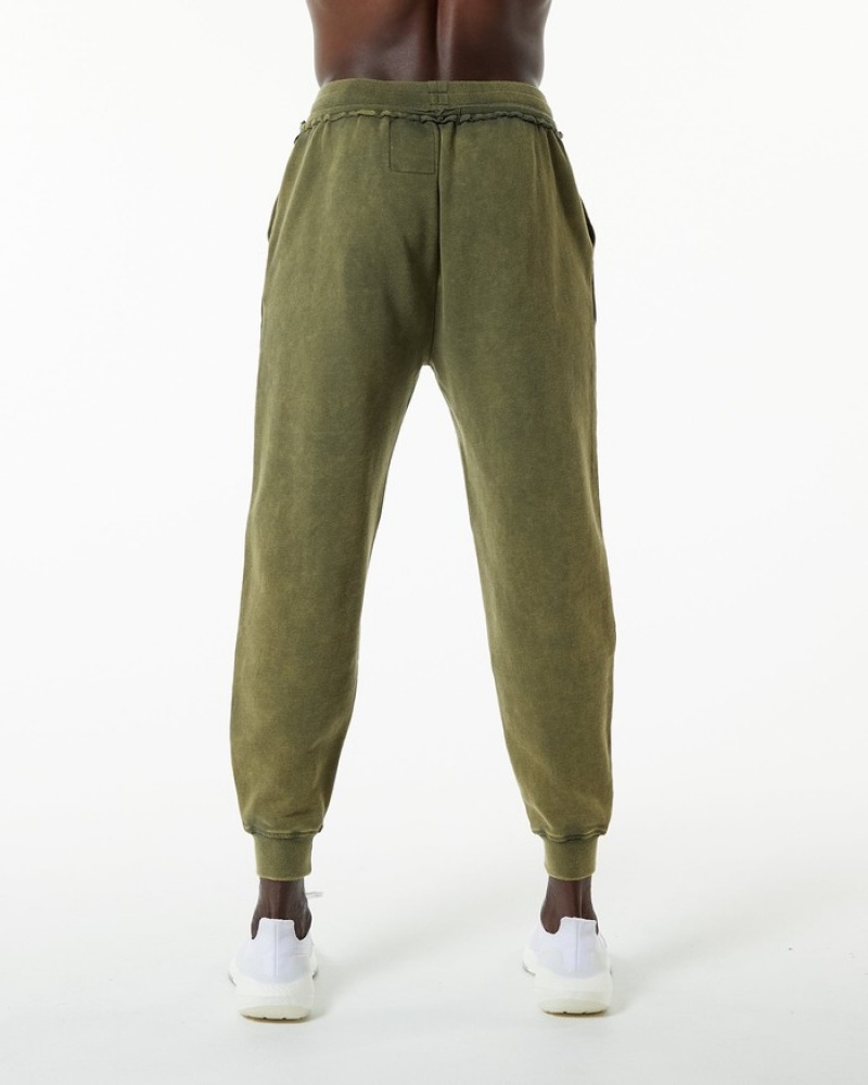 Alphalete Very Terry Uomo Pantaloni Jogger Verdi | 24DKTFQGO