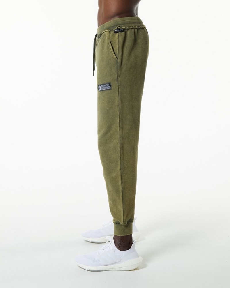 Alphalete Very Terry Uomo Pantaloni Jogger Verdi | 24DKTFQGO