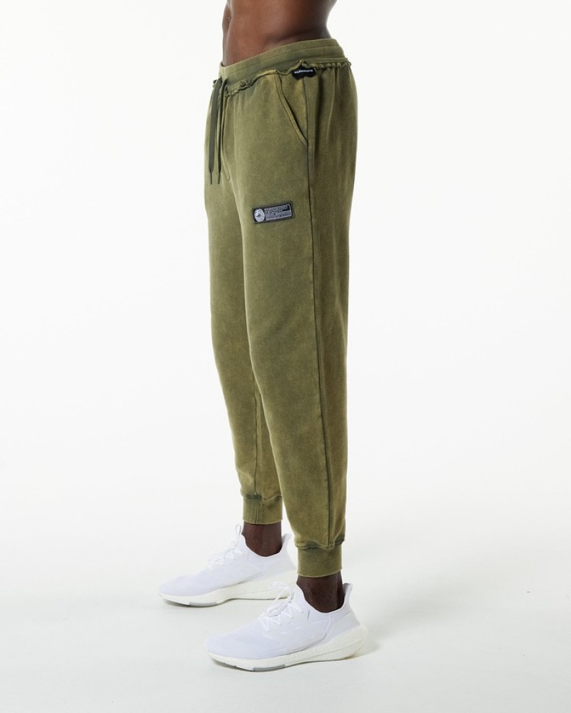 Alphalete Very Terry Uomo Pantaloni Jogger Verdi | 24DKTFQGO