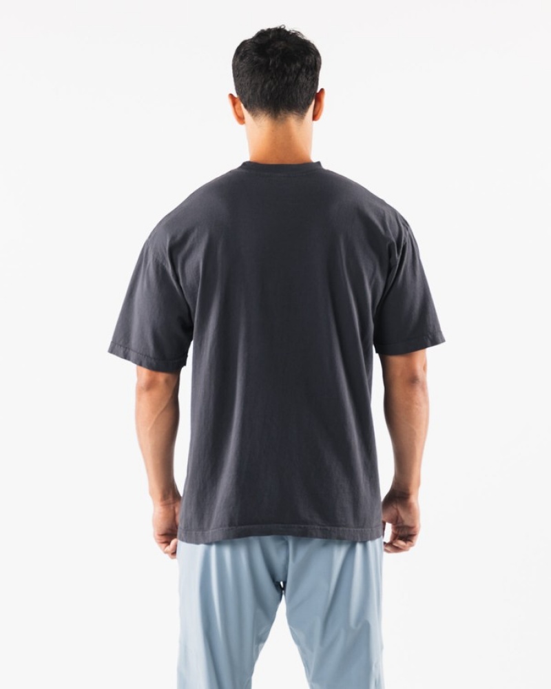 Alphalete Wolf Head Uomo Camicie Blu | 01SHRJQID